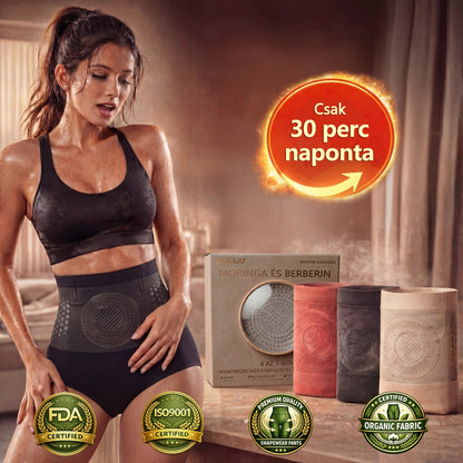 Hivatalos Márkabolt | ✅🛡️ 𝐏𝐀𝐔𝐑𝐀𝐉𝐔® 𝟐𝟎𝟐𝟔 Moringa & Berberine 4-az-1-ben Mikro-részecskés Formázó és Zsírégető Rövidnadrág