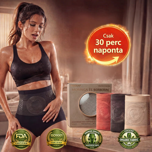 Hivatalos Márkabolt | ✅🛡️ 𝐏𝐀𝐔𝐑𝐀𝐉𝐔® 𝟐𝟎𝟐𝟔 Moringa & Berberine 4-az-1-ben Mikro-részecskés Formázó és Zsírégető Rövidnadrág